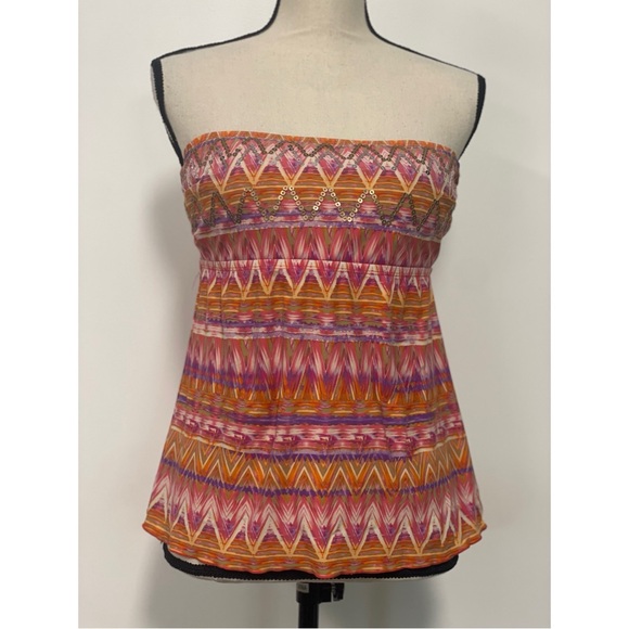 Kenneth Cole Reaction Tube Top Swim Suit Top Size L - Picture 1 of 3